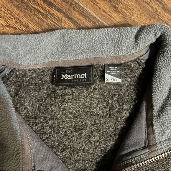 Marmot | Poacher Pile Wool Blend Jacket Charcoal Gray XL - Picture 5 of 9